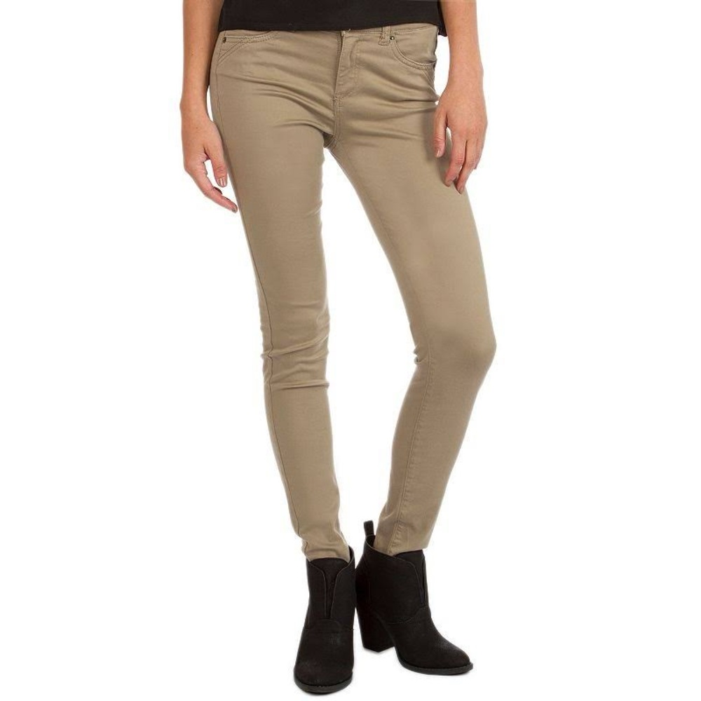 CPJ Womens Pants Khaki Skinny Size 1 Long